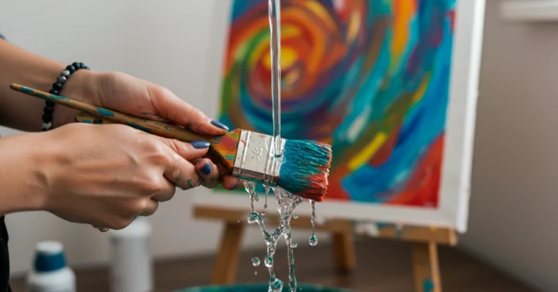 how to clean paint brushes